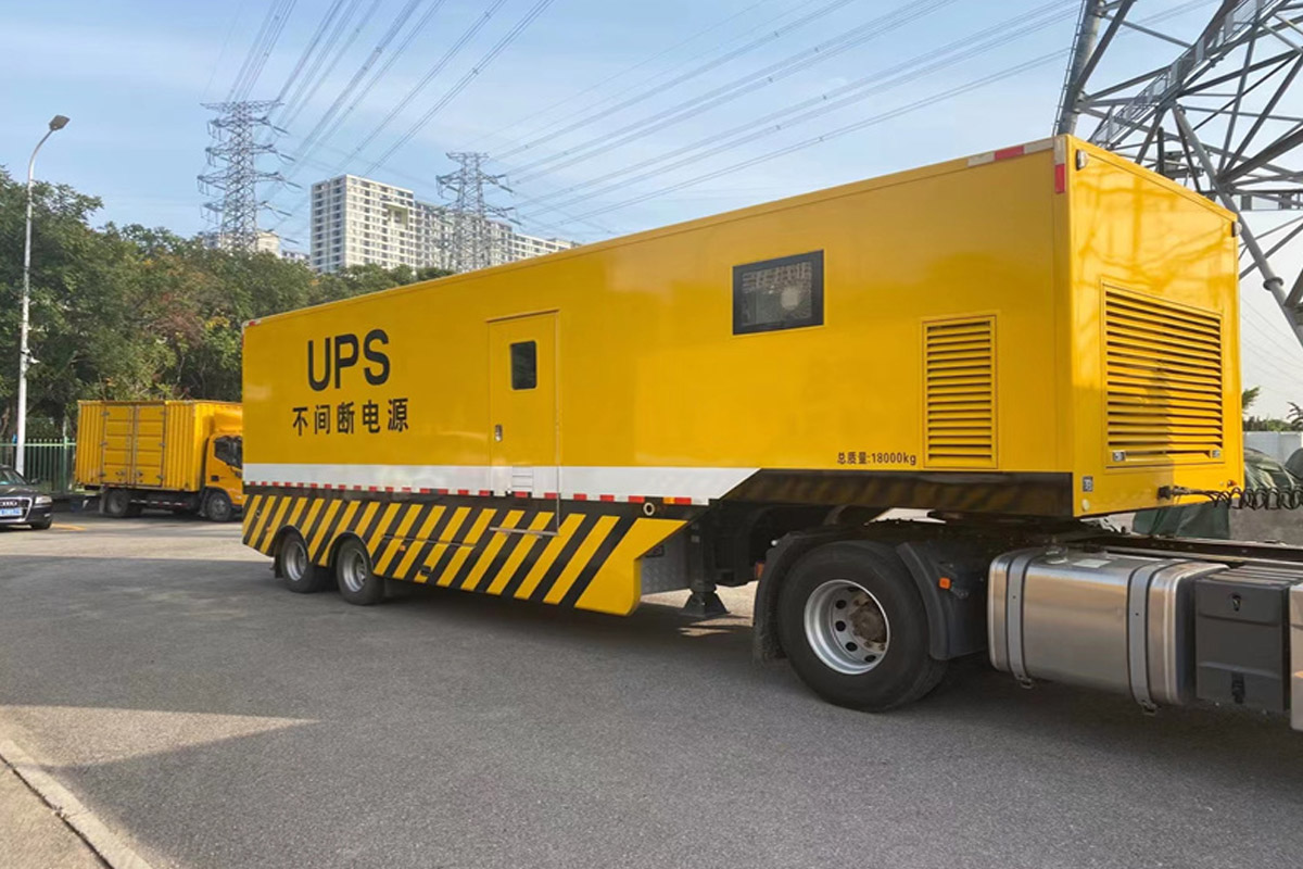 高台发电机租赁施工现场